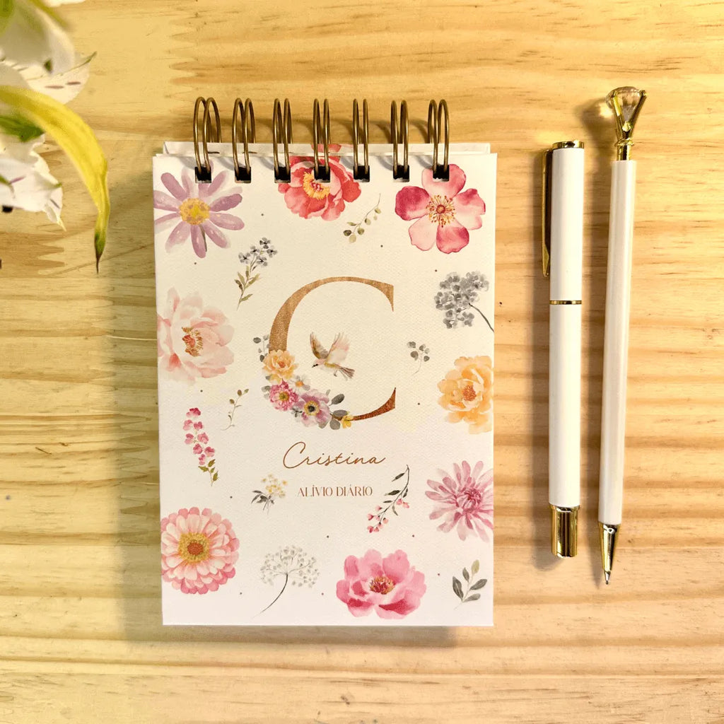 Alívio Diário - Monograma Rosa